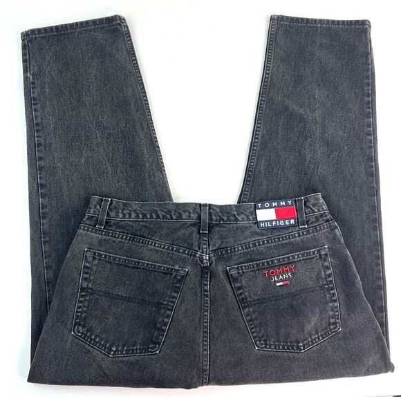 Vintage Tommy Hilfiger Freedom Jeans Mens 38x31 Flag Logo Relaxed Straight Y2K - Picture 4 of 10